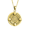 Image of Pendant Seventh Pentacle of Mars Guardian & Protection Seal of King Solomon Amulet Silver 925
