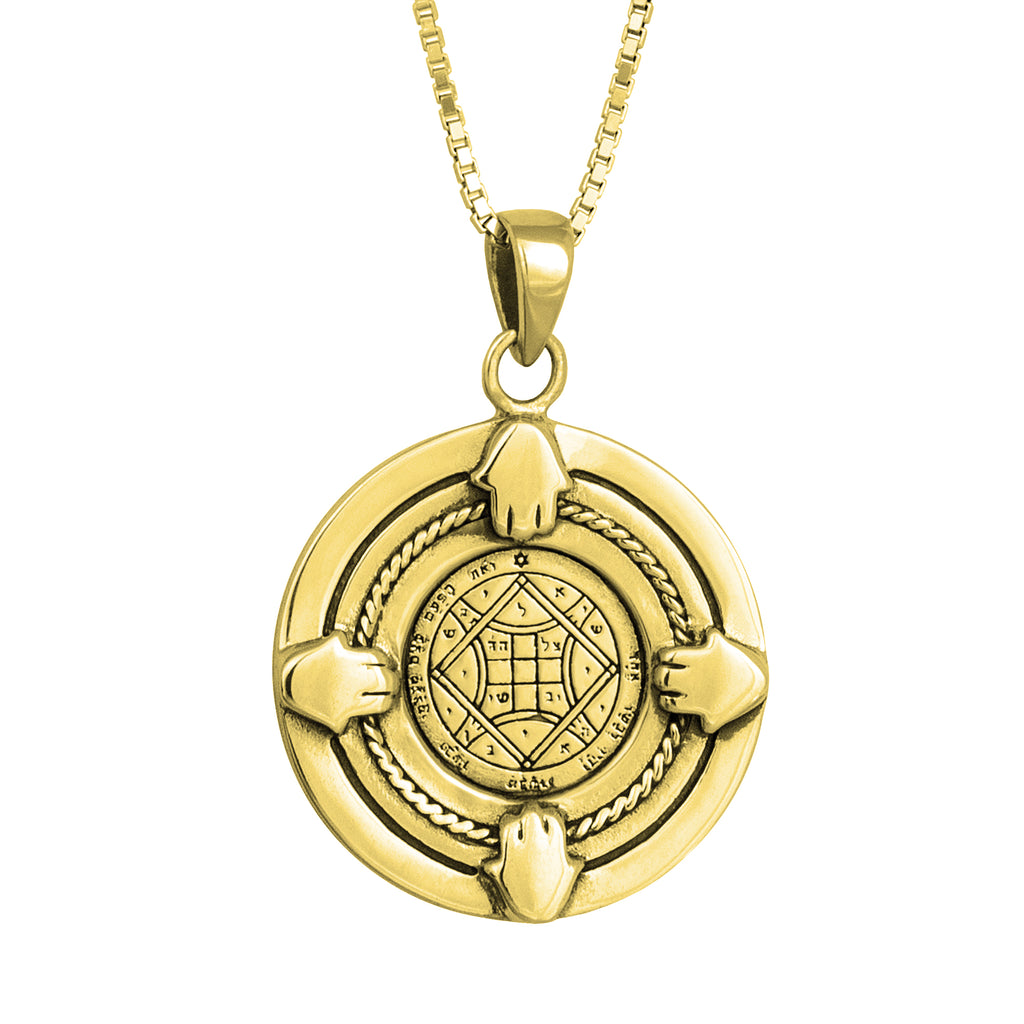 King Solomon Amulet Pendant of Love the Fourth Pentacle of Venus, Silver 925