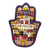 Image of Decorative Hamsa Serving Plate Jerusalem Hand Made Armenian Ceramic-3