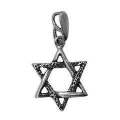 Pendant - Silver 925 Jewish Magen David Pendant Necklace Star Of David HandMade 0.6 X 0.8"