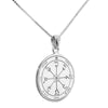Image of Pendant Seal of Solomon for Insight Amulet Kabbalah Pentacle Silver 925 Ø 0,09"