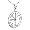 Image of The Seal of Retribution Sixth Pentacle of Saturn King Solomon Pendant Amulet Silver 925