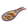 Image of Spoon shaped Armenian Ceramic Bowl Pottery Panoramic Jerusalem Décor -3