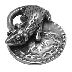Amulet of Wealth Wallet Rat on a Coin Silver 925 Tiny Purse Rat Money 0.5