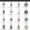 Image of Pendant SHEMA ISRAEL w/ Black Onyx Gemstone Kabbalah Blessing Sterling Silver