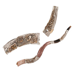 Natural Kosher Silver Plated Yemenite Shofar Kudu Horn 31.5 - 35