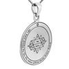 Image of Pendant Seal of King Solomon's Leader to Heaven Amulet Kabbalah Fifth Pentacle Jupiter Silver 925