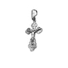 Image of Sterling Silver 925/Gold Plated Orthodox Cross Necklace from Jerusalem Christ Jewelry 2cm/1"