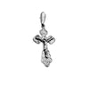 Image of Sterling Silver 925/Gold Plated Orthodox Cross Necklace from Jerusalem Christ Jewelry 2cm/1"