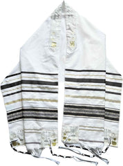 Jewish Black Tallit Prayer Shawl Scarf 72 x 22" w/ Bag for Men & Women