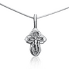 Image of Delicate Small 925 Sterling Silver/Gold Plated Christian Crucifix Necklace for Children - Baptism, Confirmation, and First Communion - 1.5cm/0.5" - Premium Quality Jewelry for Kids and Babies