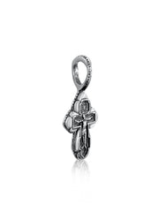 Delicate Small 925 Sterling Silver/Gold Plated Christian Crucifix Necklace for Children - Baptism, Confirmation, and First Communion - 1.5cm/0.5