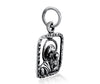 Image of Handmade 925 Sterling Silver/Gold Plated Orthodox Christian Icon Pendant - The Virgin Mary and Baby Jesus - 1.5cm/0.5" Necklace for Men & Women - Blessed in Jerusalem