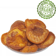 Organic Premium Dried Yellow Peach- Kosher Natural Israeli Dry Fruit for a Healthy Snack