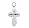 Image of Orthodox Cross Sterling Silver 925 Pendant Necklace Jerusalem 1"/ 2.6 cm