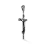 Image of Large Orthodox Cross Crucifix Sterling Silver Pendant Necklace for Men 2.3"/ 6cm