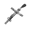 Image of Large Orthodox Cross Crucifix Sterling Silver Pendant Necklace for Men 2.3"/ 6cm