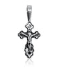 Image of Small Sterling Silver Christian Cross Crucifix Necklace Pendant Child 2cm/0.8"