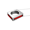 Image of Kabbalah Red String of Fate Protection Sterling Silver Pendant Necklace 3cm/1.1"