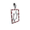 Image of Kabbalah Red String Star of David Protection Silver Pendant Necklace 3cm/1.1"