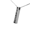 Image of Sterling Silver Pendant Priestly Blessing Birkat Kohanim Prayer Necklace 3.4cm