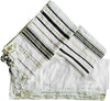 Image of Jewish Black Tallit Prayer Shawl Scarf 72 x 22" w/ Bag for Men & Women