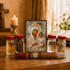 Image of Jerusalem Holy Land Blessing Set – Christian Prayer Gift Box with Icon, Holy Water, Oil, Incense & Candles