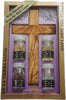 Image of Traditional Christian Blessing Kit w/ Classic Cross, Incense, Olive Oil, Holy Water & Bethlehem Soil