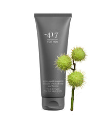 -417 Dead Sea Vegan 2 in 1 Body & Hair Shampoo For Men 2 pcs Set 250ml/8.4fl.oz