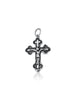 Image of Sterling Silver 925/Gold Plated Orthodox Сrucifix Cross Necklace from Jerusalem 1"/2.5cm