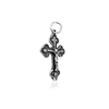 Image of Sterling Silver 925/Gold Plated Orthodox Сrucifix Cross Necklace from Jerusalem 1"/2.5cm