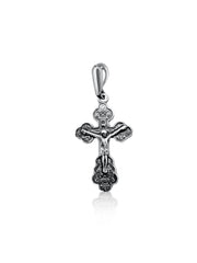 Sterling Silver 925/Gold Plated Orthodox Cross Necklace from Jerusalem Christ Jewelry 2cm/1"