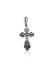 Image of Sterling Silver 925/Gold Plated Orthodox Cross Necklace from Jerusalem Christ Jewelry 2cm/1"