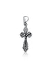 Image of Sterling Silver 925/Gold Plated Orthodox Cross Necklace from Jerusalem Christ Jewelry 2cm/1"