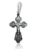 Image of Small Gold-Plated Sterling Silver Orthodox Cross Crucifix Necklace  for Kids & Babies 2cm/0.7"