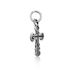 Pendant Sterling Silver 925 Orthodox Cross Necklace Jewelry Jesus 1.9 cm/ 0.7