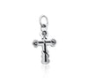 Image of Pendant Sterling Silver 925 Orthodox Cross Necklace Jewelry Jesus 1.9 cm/ 0.7"