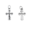 Image of Pendant Sterling Silver 925 Orthodox Cross Necklace Jewelry Jesus 1.9 cm/ 0.7"