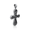 Image of Double Sided Sterling Silver Gold-plated Cross Pendant Necklace, Consecrated in the Church of Holy Sepulchre 3cm/1,1"