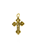 Image of Sterling Silver 925/Gold Plated Orthodox Сrucifix Cross Necklace from Jerusalem 1"/2.5cm