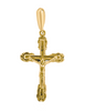 Image of Delicate Sterling Silver/Gold Plated Latin Cross Crucifix Necklace for Women & Men 3cm/1.25"