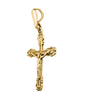 Image of Delicate Sterling Silver/Gold Plated Latin Cross Crucifix Necklace for Women & Men 3cm/1.25"