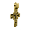 Image of Large Sterling Silver Double-sided Orthodox Crucifix Cross Necklace 1.5"/4cm