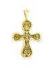 Image of Double Sided Sterling Silver Gold-plated Cross Pendant Necklace, Consecrated in the Church of Holy Sepulchre 3cm/1,1"