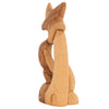 Image of Hand-Carved Olive Wood Virgin Mary & Baby Jesus Statue | Holy Land Nativity Figure