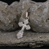 Image of Small Gold-Plated Sterling Silver Orthodox Cross Crucifix Necklace  for Kids & Babies 2cm/0.7"