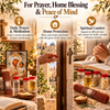 Image of Jerusalem Holy Land Blessing Set – Christian Prayer Gift Box with Icon, Holy Water, Oil, Incense & Candles