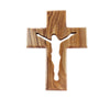 Image of Olive Wood Hanging Wall Cross Jesus Holy Jerusalem Decor Christian 16cm/6.3"