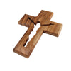 Image of Olive Wood Hanging Wall Cross Jesus Holy Jerusalem Decor Christian 16cm/6.3"