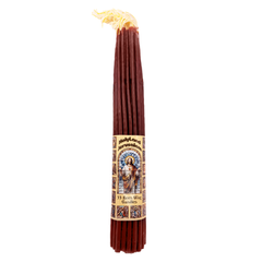 33 PCS Smoke-Less Beeswax Dark Red Prayer Candles for Church, Home Decor & Religious Ceremonies 11